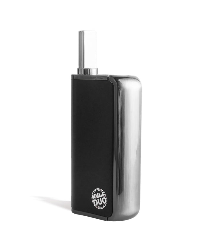 Black side view Wulf Mods Duo 2 in 1 Cartridge Vaporizer on white background