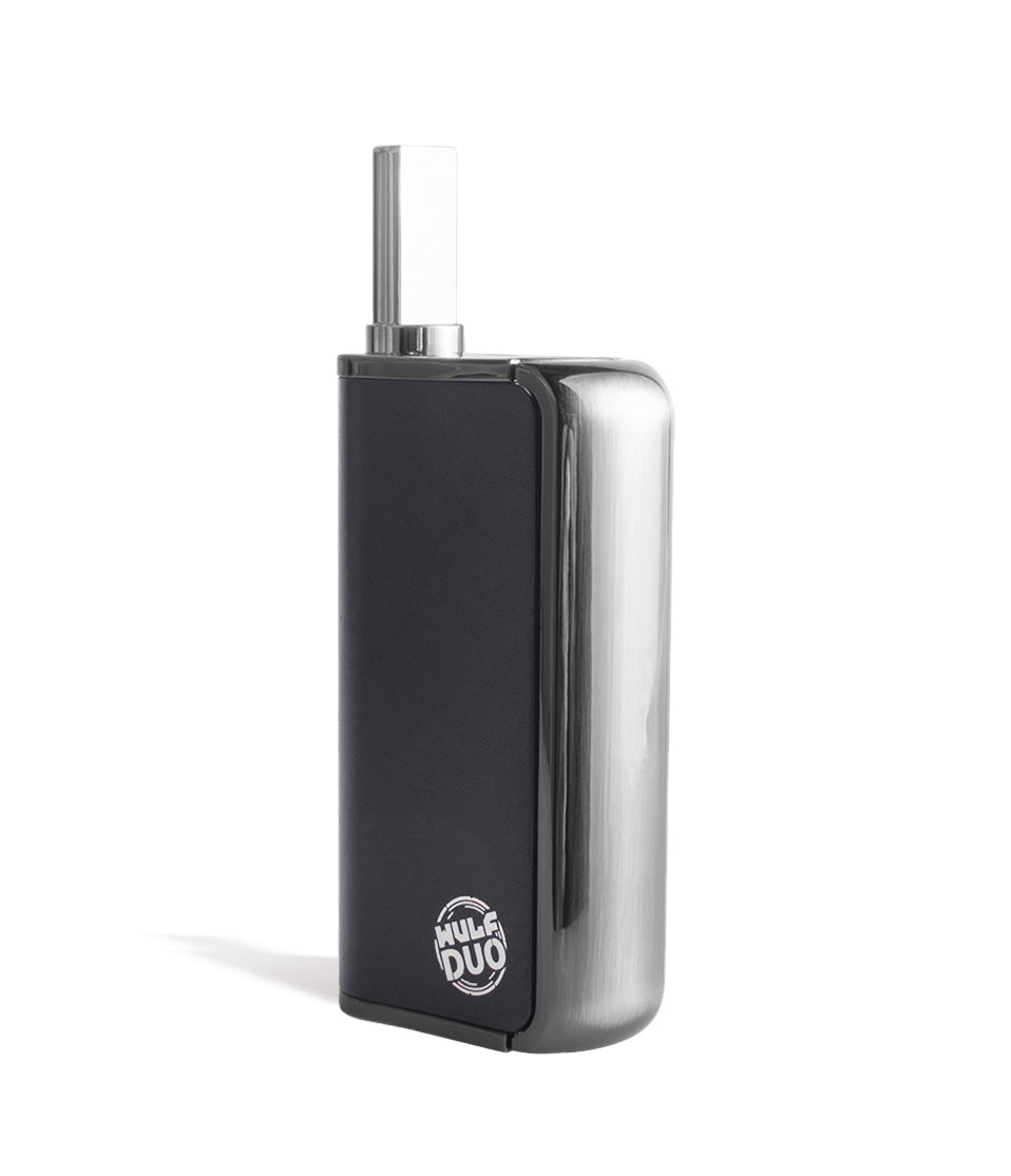 Gunmetal side view Wulf Mods Duo 2 in 1 Cartridge Vaporizer on white background