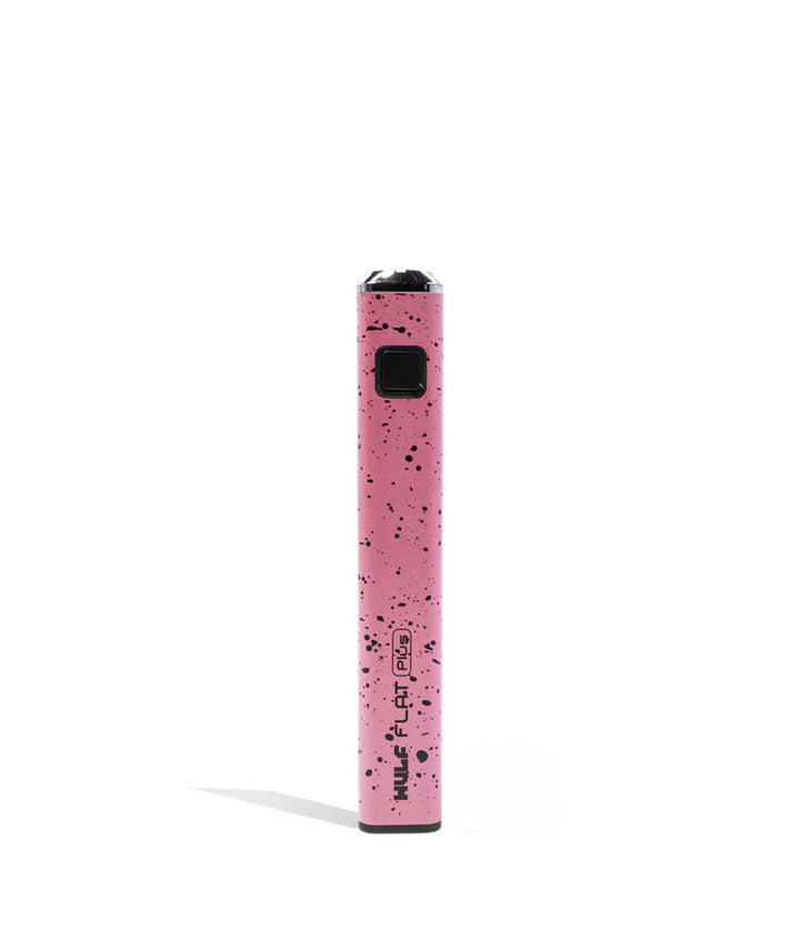 Pink Black Spatter Wulf Mods Flat Plus Cartridge Battery on white background