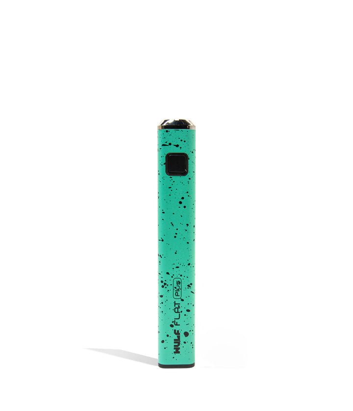 Teal Black Spatter Wulf Mods Flat Plus Cartridge Battery on white background