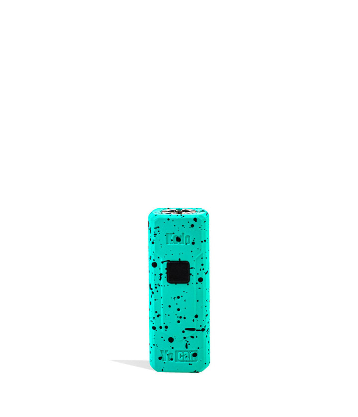 Teal Black Spatter Wulf Mods KODO Cartridge Vaporizer on white background