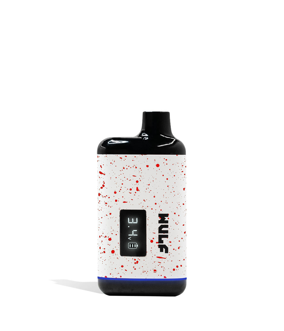 White-Red Spatter Wulf Recon Cartridge Vaporizer on white background